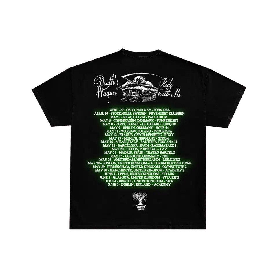 Haunted Mound Europe Death's Wagon Tour Tee detail image 2