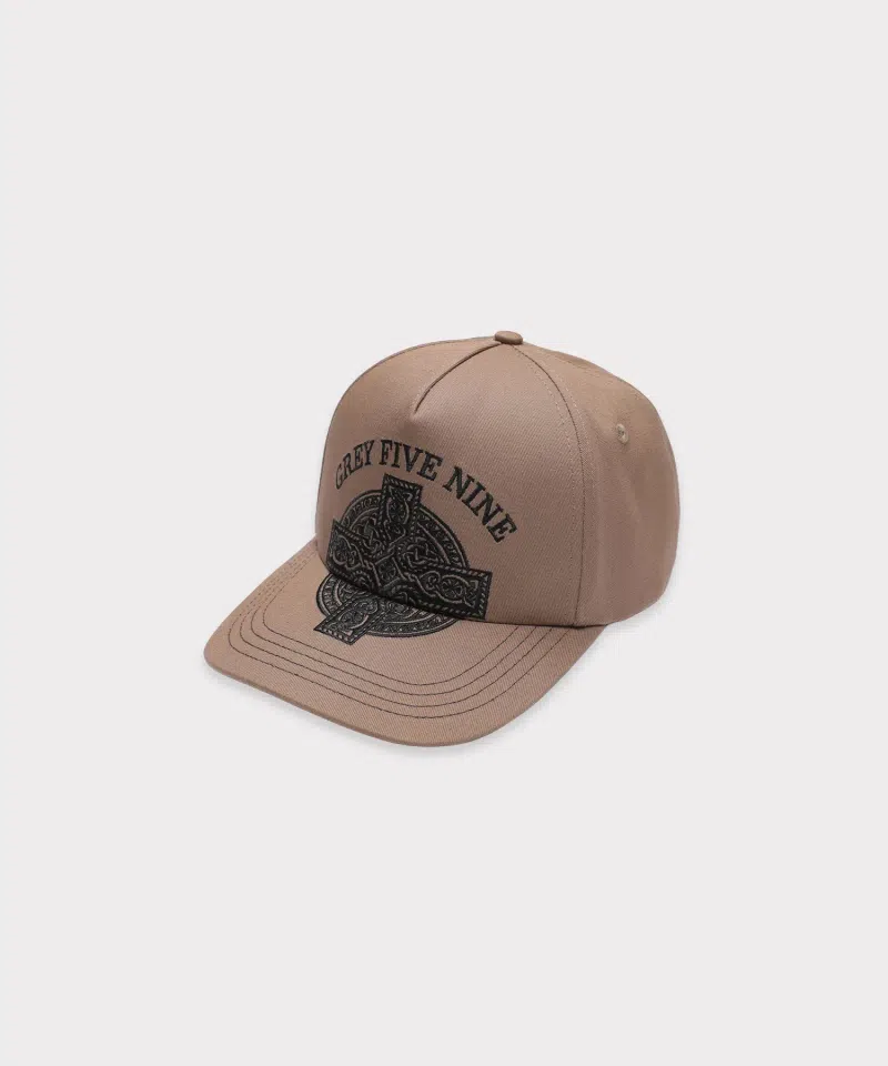 G59 Tribal Cross Cap (Khaki)