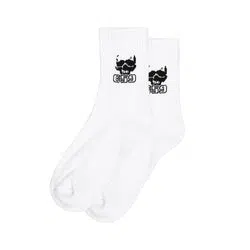 G59 Records G59 Logo Ankle Socks (White)