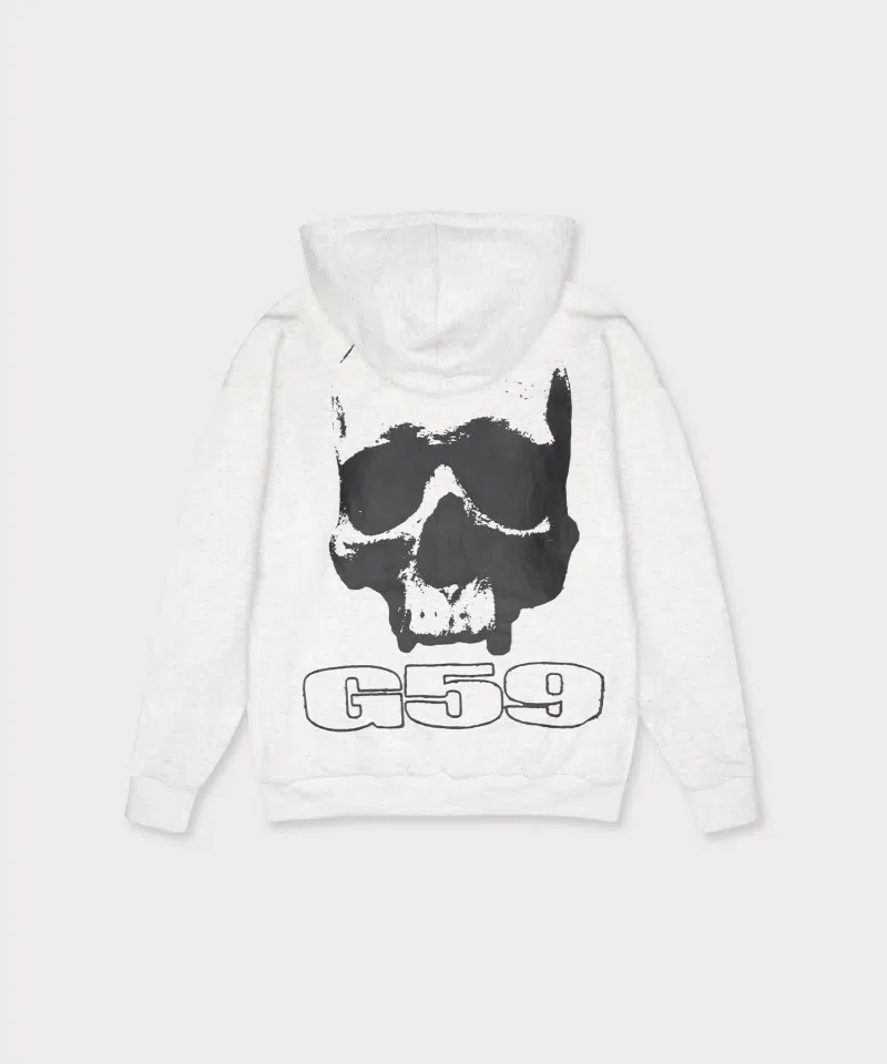 G59 Records Double Layer Reversible Hoodie (White / City Camo) detail image 4