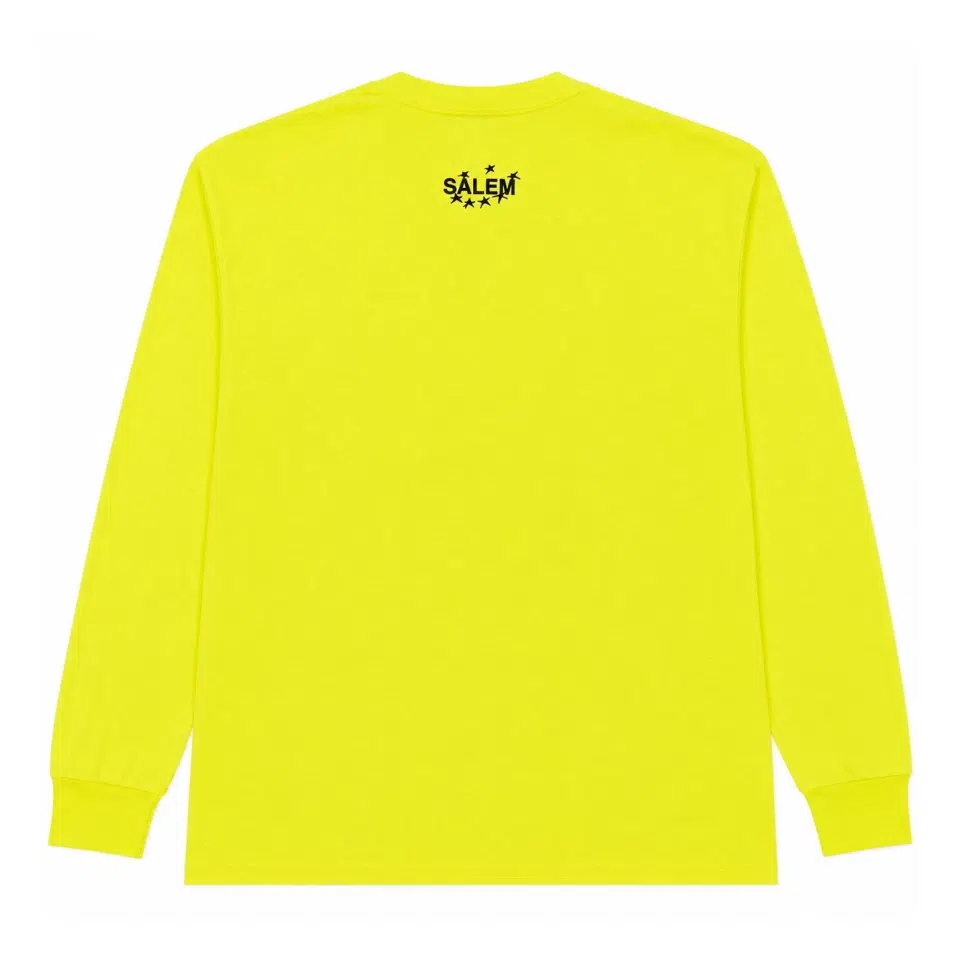 SALEM MOTH LONGSLEEVE SAFETY GREEN detail image 2