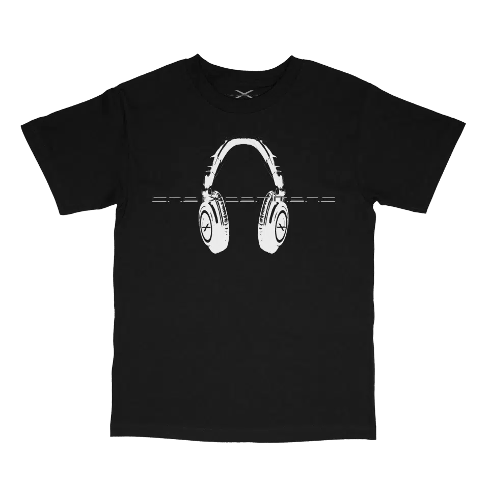 xpmt headphone t shirt (Black)