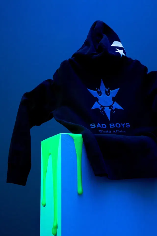 Sad Boys Converse Toxic Hoodie (Black) detail image 2