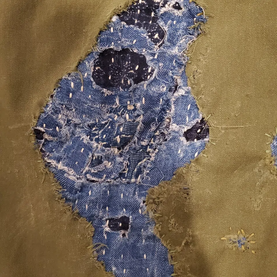 JJ VALHALLA Home made boro using indigo dyed hemp detail image 4