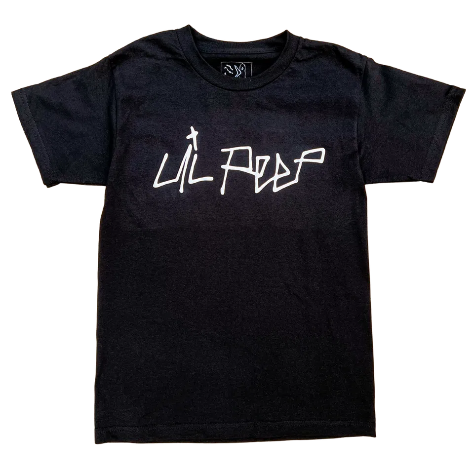 Lil Peep Logo T-Shirt - Black (Puff Print)