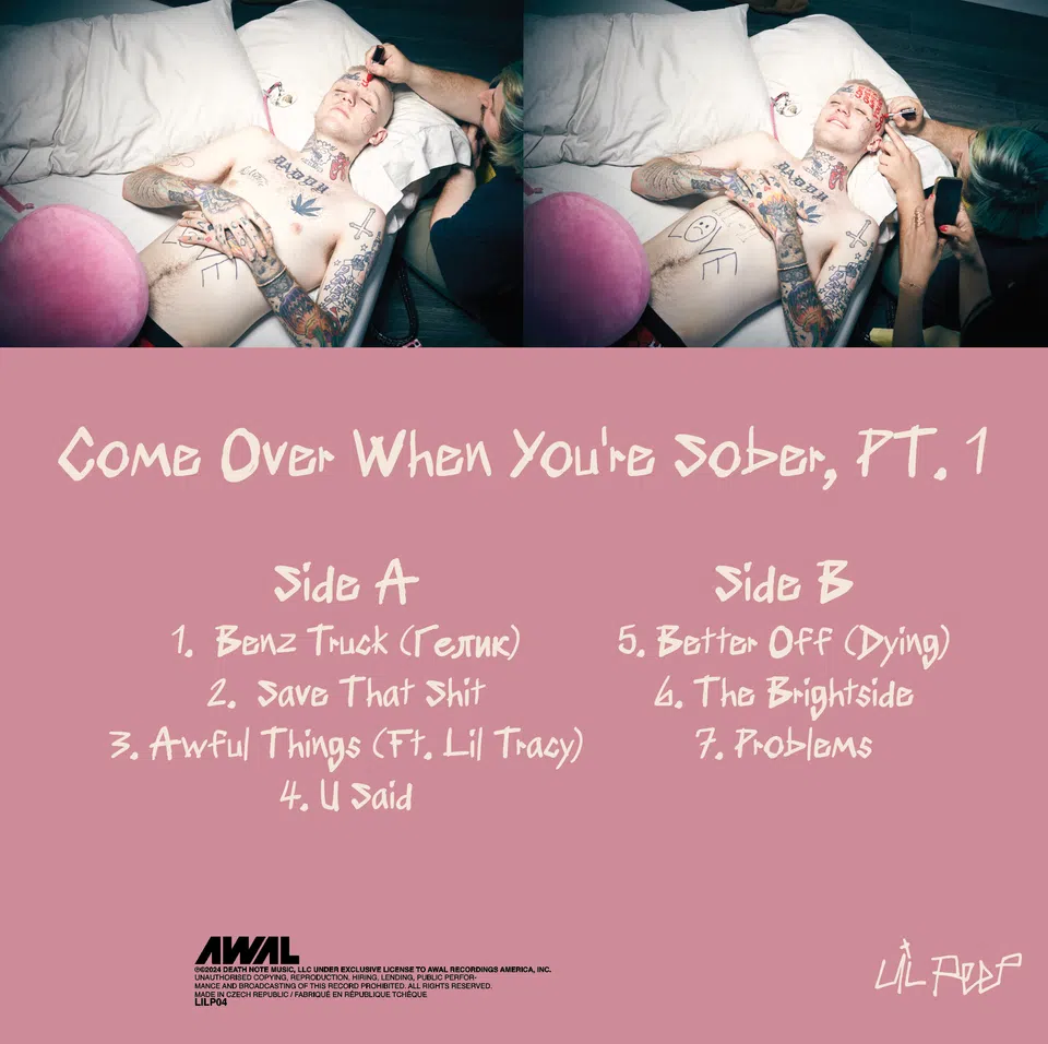 Lil Peep Come Over When You're Sober, Pt. 1 - Vinyl detail image 2
