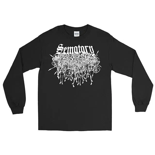Sematary Skellingtons Long Sleeve (Black / White) primary image