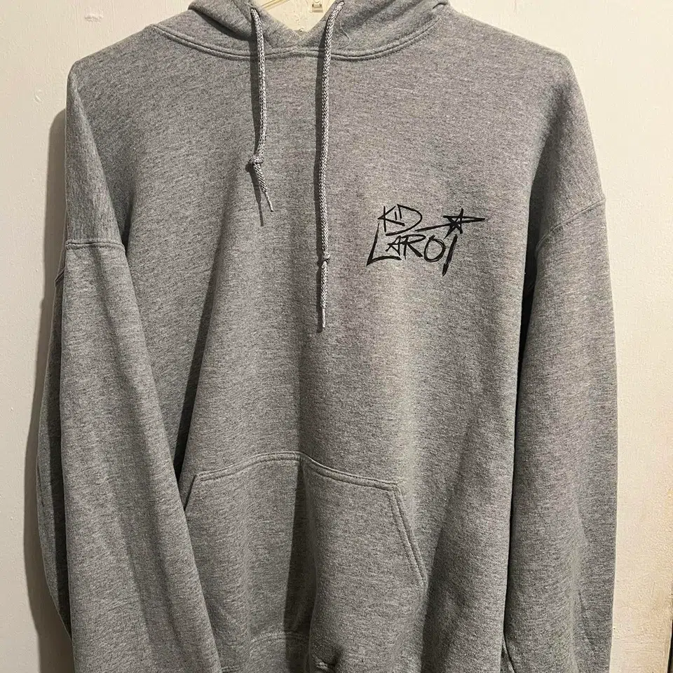 The Kid LAROI Album Hoodie in Grey detail image 3