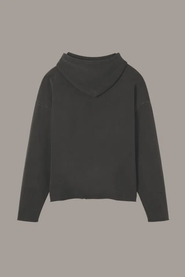 Lil Peep Messenger Raw Hoodie (Black) detail image 2