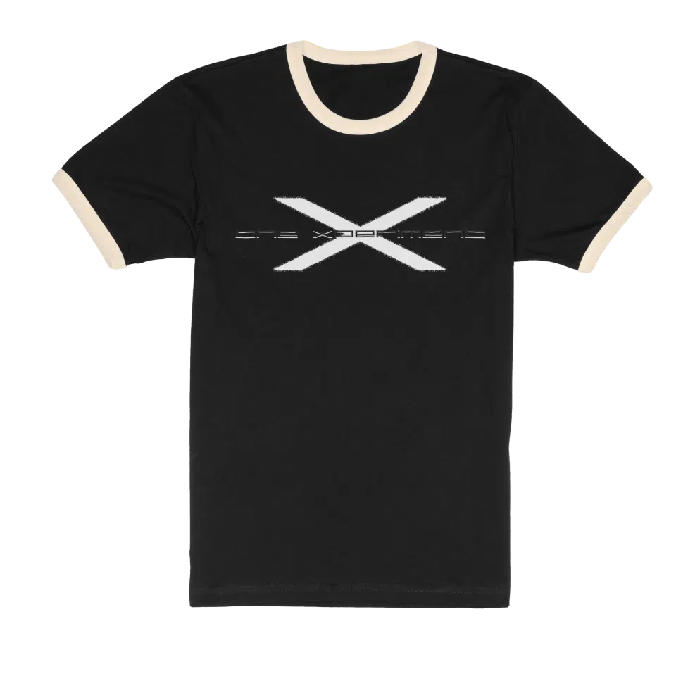 x ringer t shirt (Black)