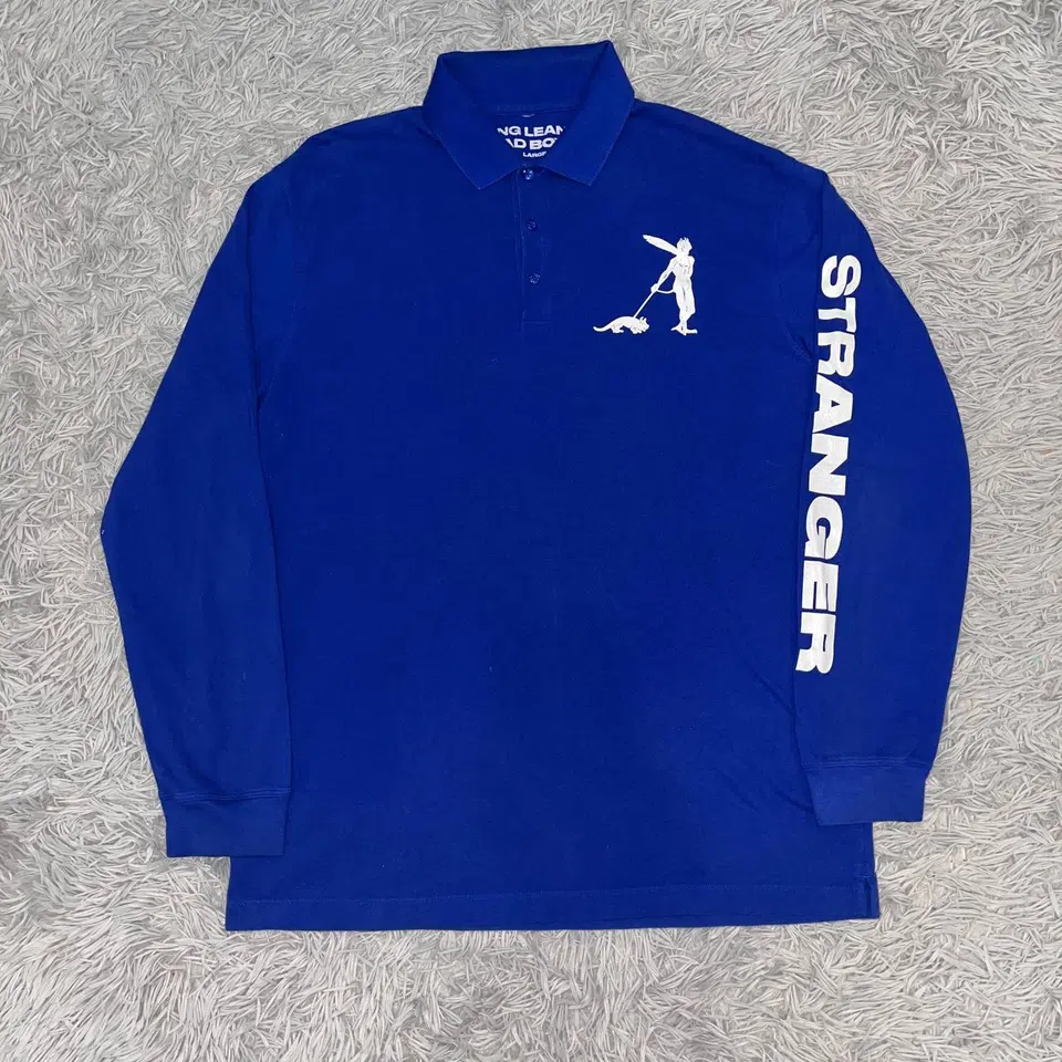 Yung Lean STRANGER RUGGER POLO BLUE primary image