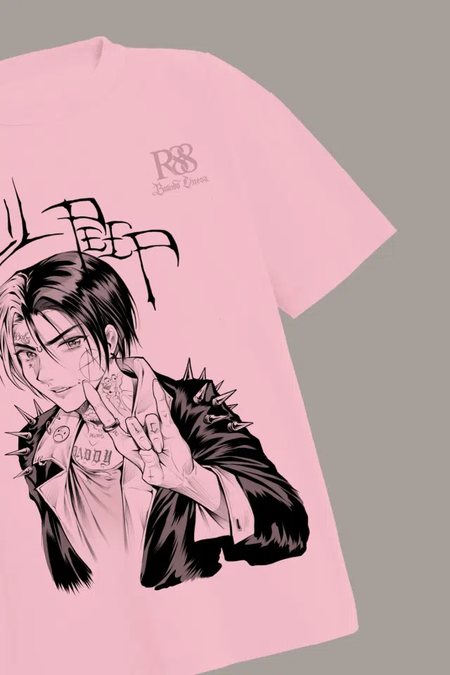 Lil Peep Forever Tee (Pink) detail image 3