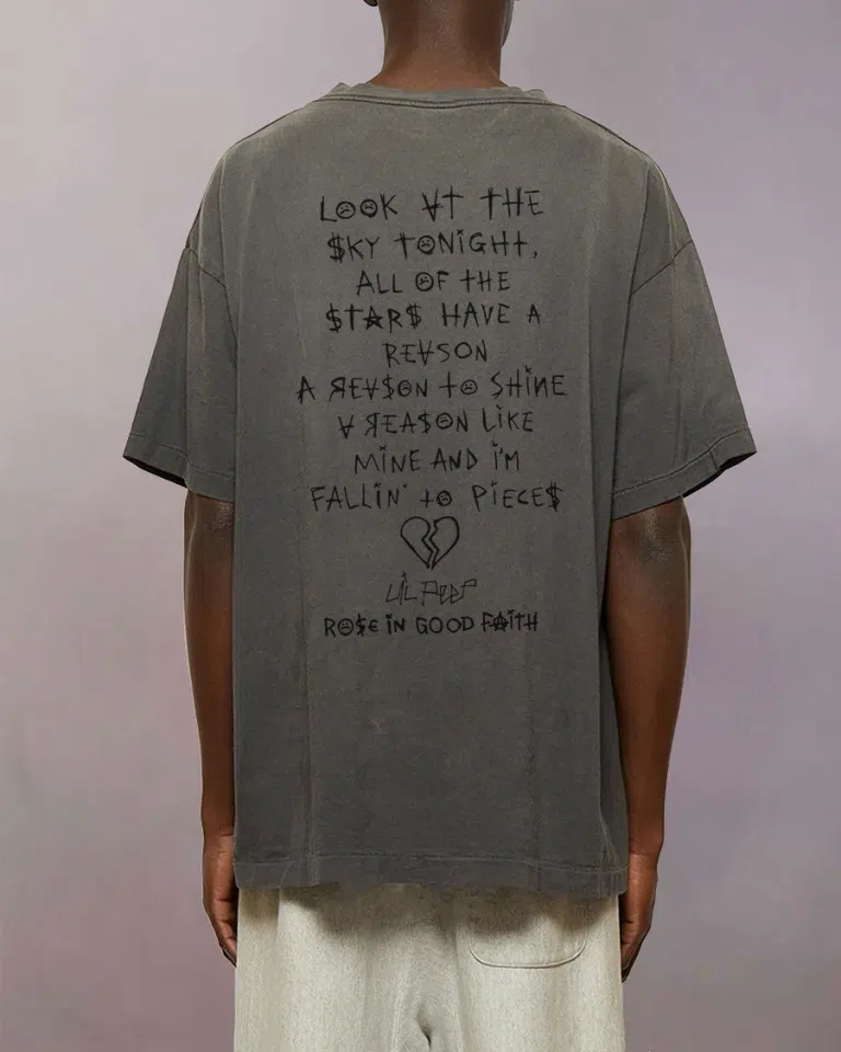 Lil Peep Gimme Time Slub Tee (Vintage Pigment Black) detail image 2