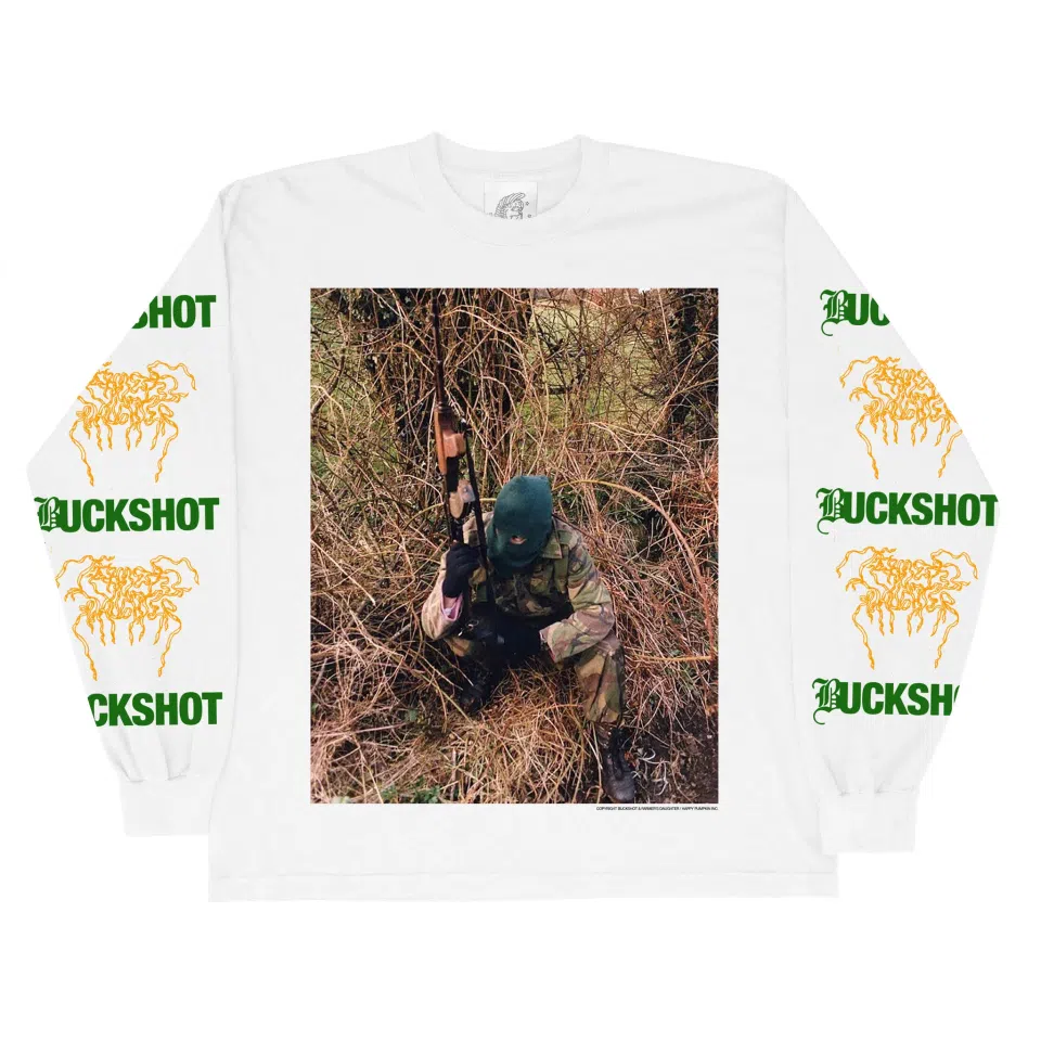Buckshot White Longsleeve