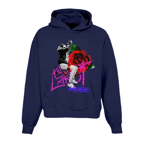 FADE AWAY HOODIE NAVY
