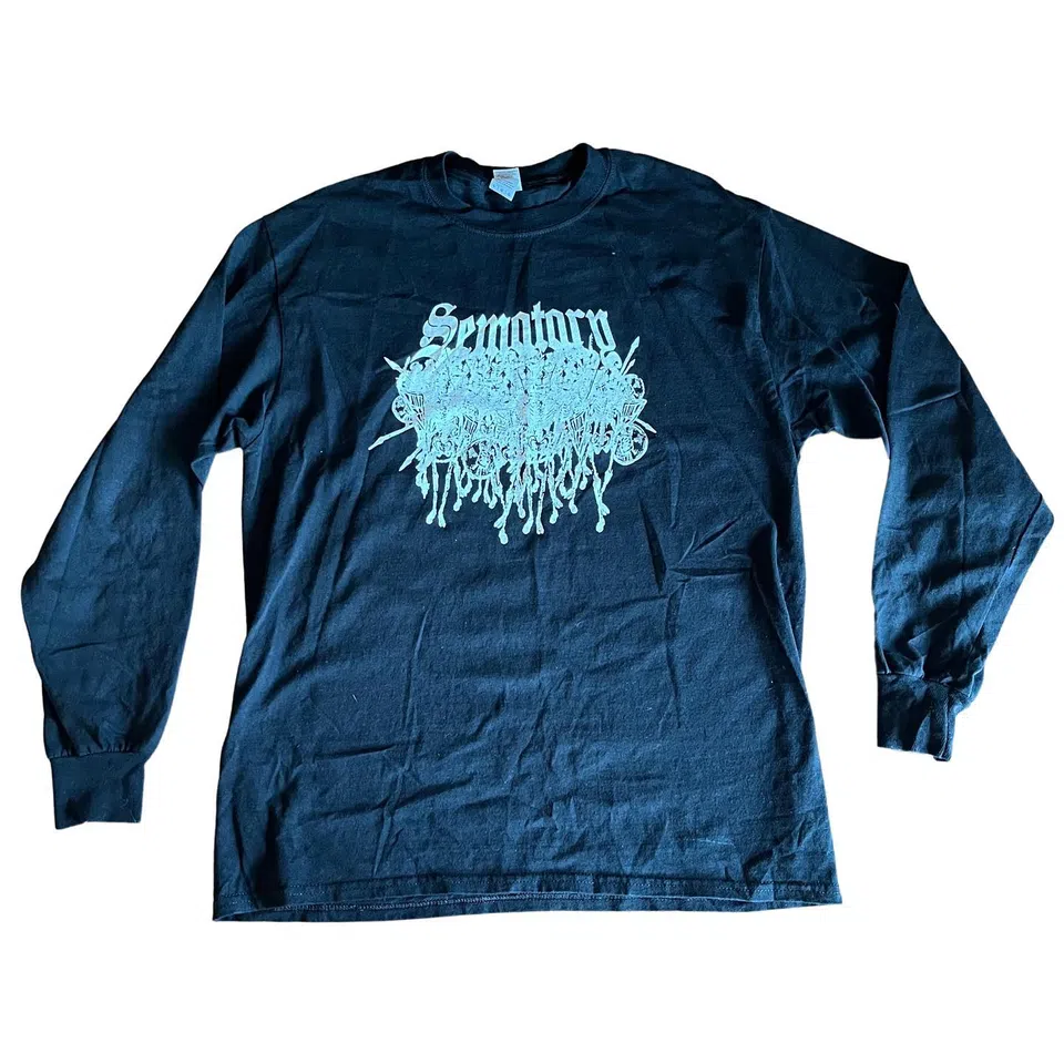 Sematary Skellingtons Long Sleeve (Black / White) detail image 2