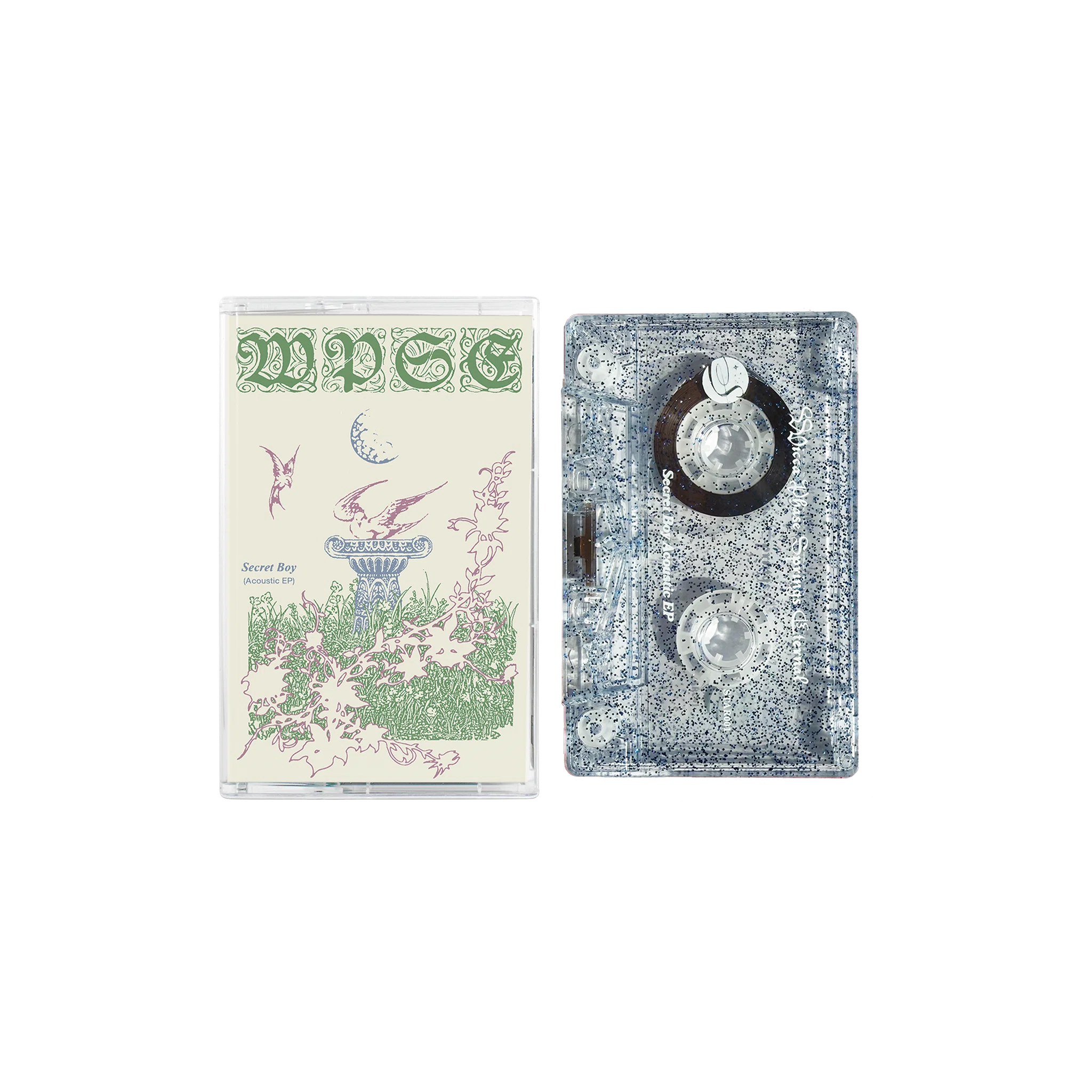 Wicca Phase Springs Eternal Secret Boy Acoustic EP Cassette (Blue Glitter)