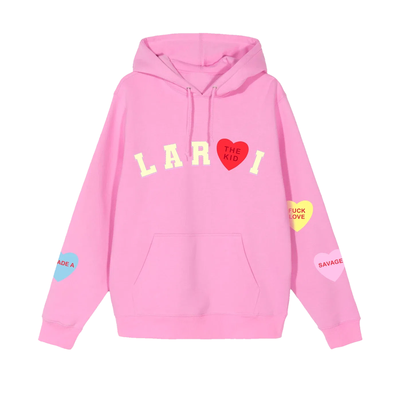 The Kid LAROI Laroi Heart Hoodie (Pink)