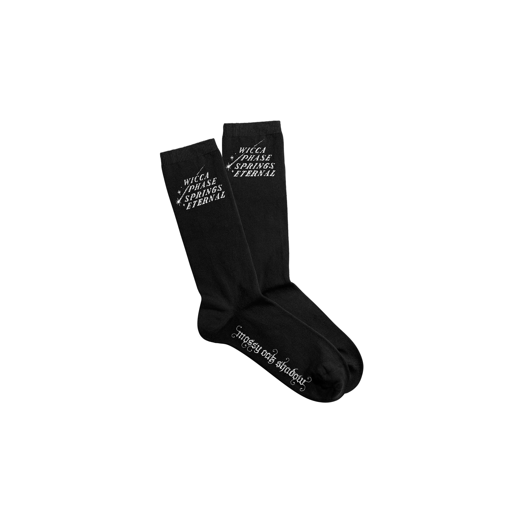 Wicca Phase Springs Eternal Shooting Star Logo Socks (Black)