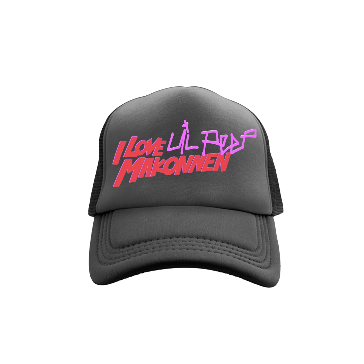 Lil Peep x ILoveMakonnen - DIAMONDS Black Trucker Hat
