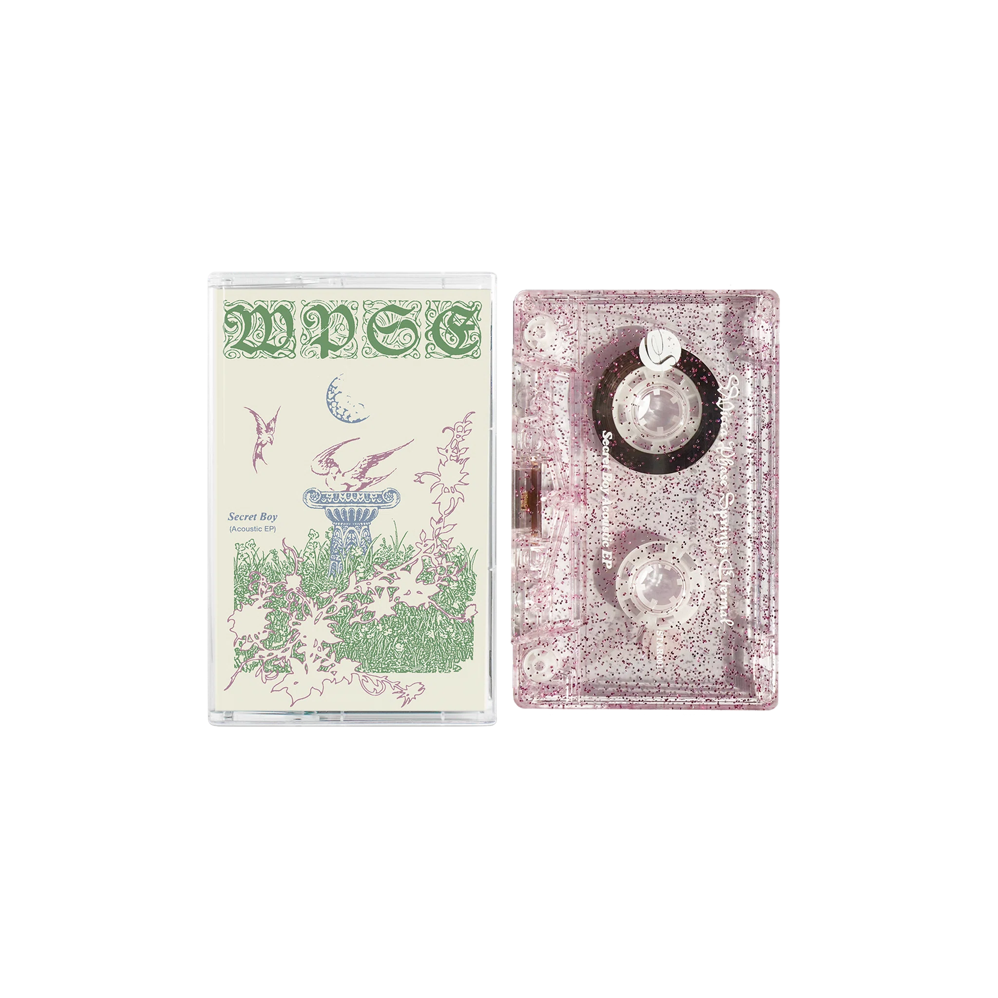 Wicca Phase Springs Eternal Secret Boy Acoustic EP Cassette (Pink Glitter)