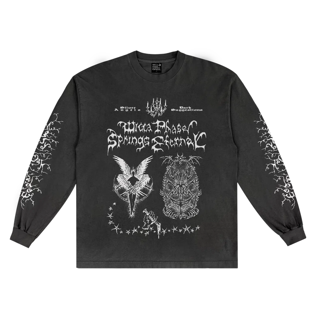 Wicca Phase Springs Eternal Silver Angel Longsleeve Shirt