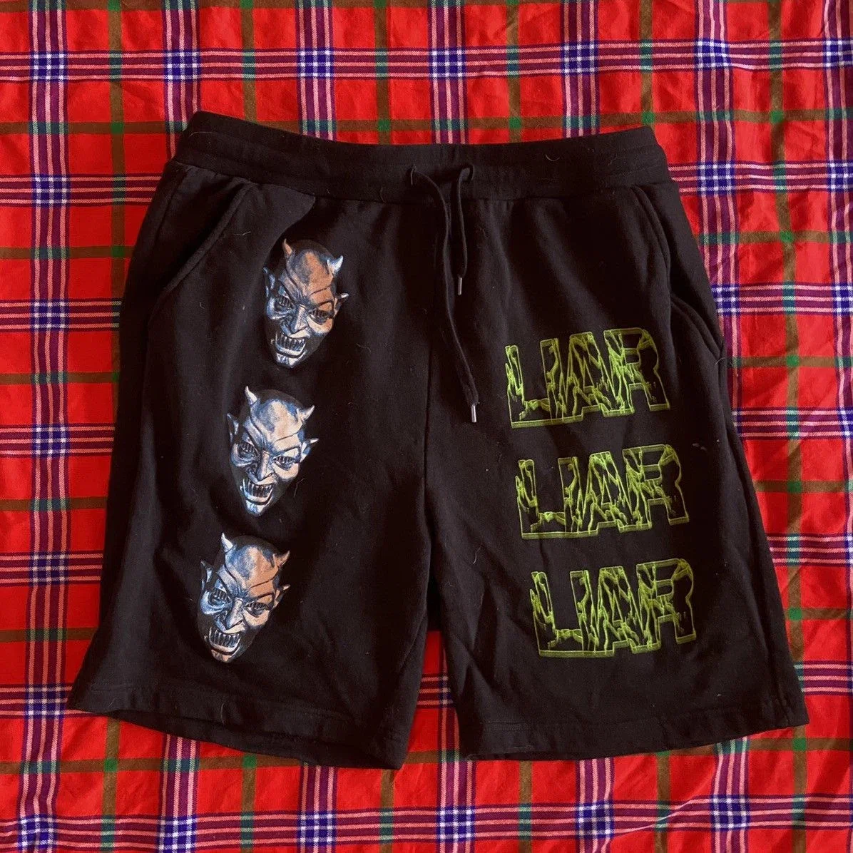 Playboi Carti Violent Liar Shorts (Black) primary image