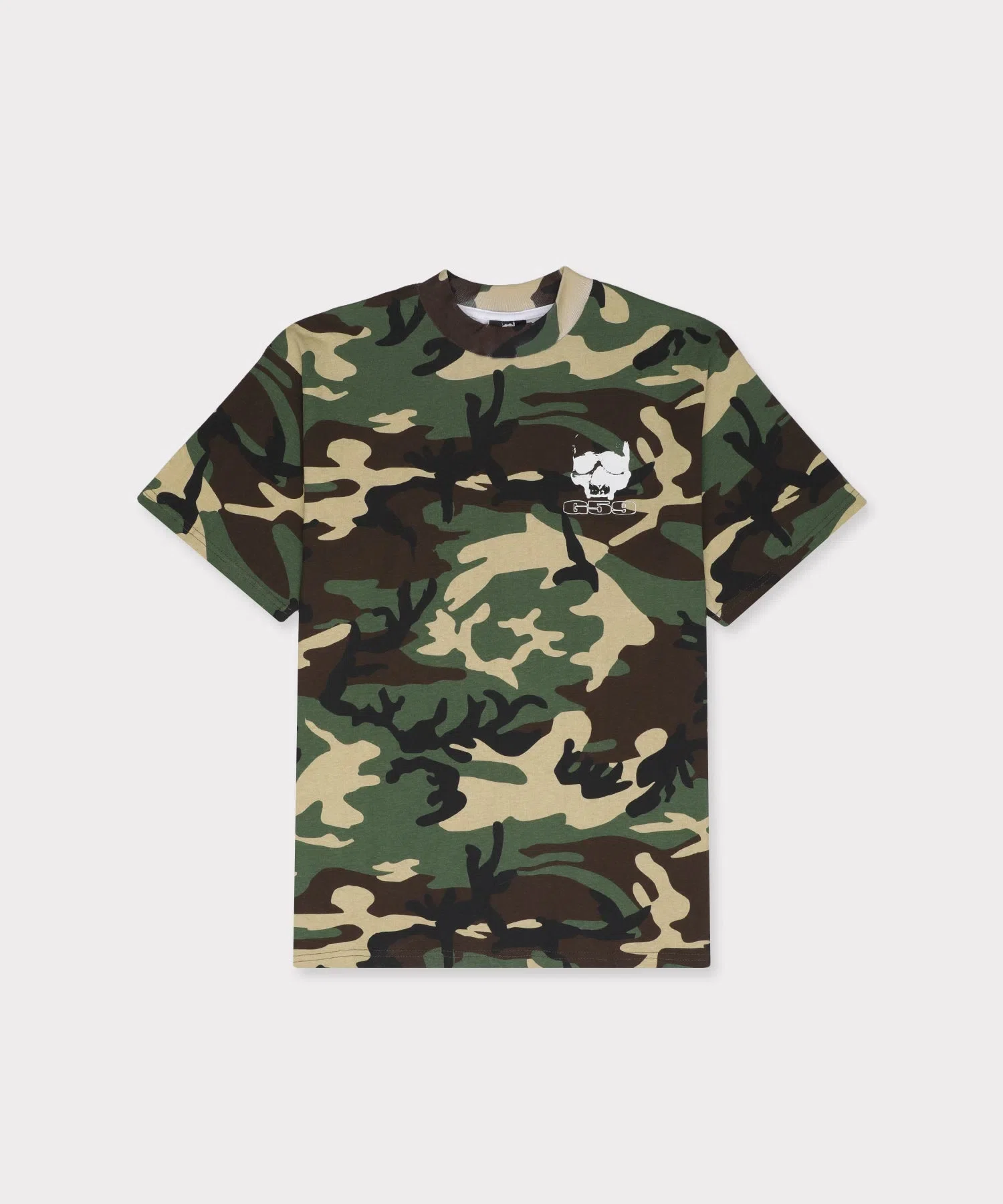 G59 Records G59 Logo Tee (Woodland Camo) primary image
