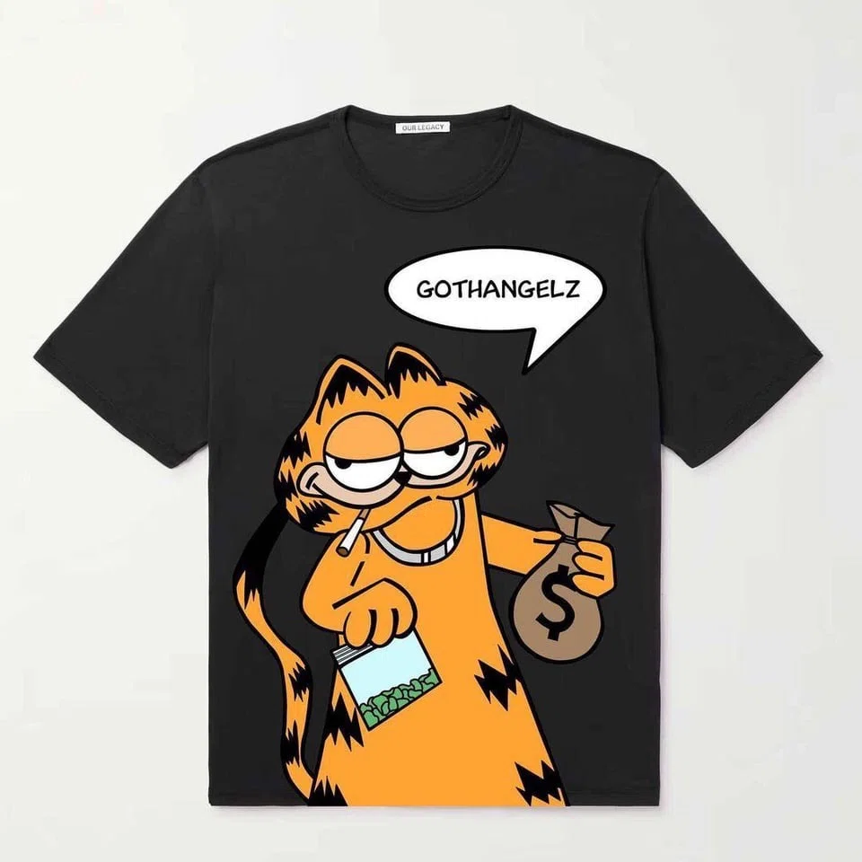 GothAngelz Garfield Smoking (Black)