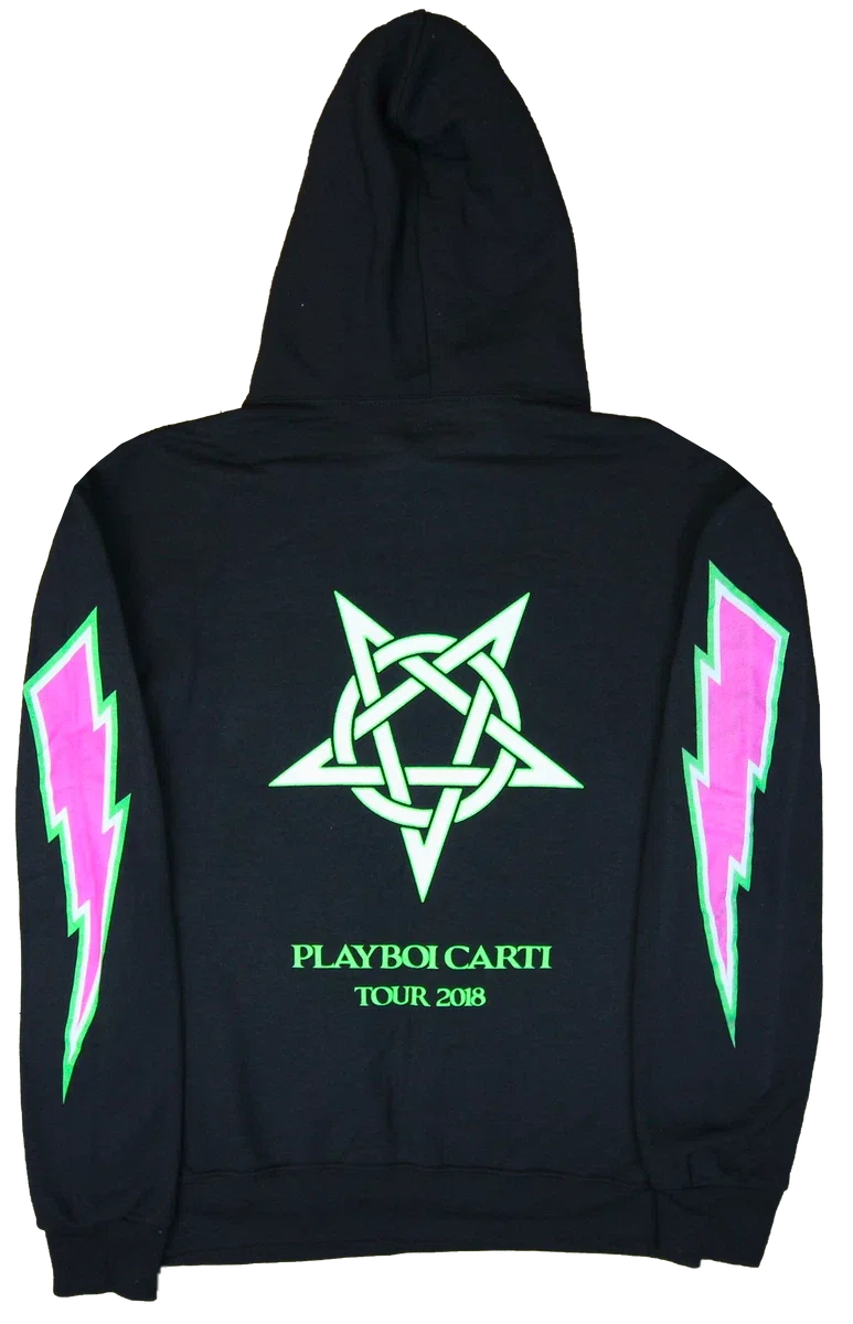 Playboi Carti Neon Tour Demon Hoodie (Black) primary image