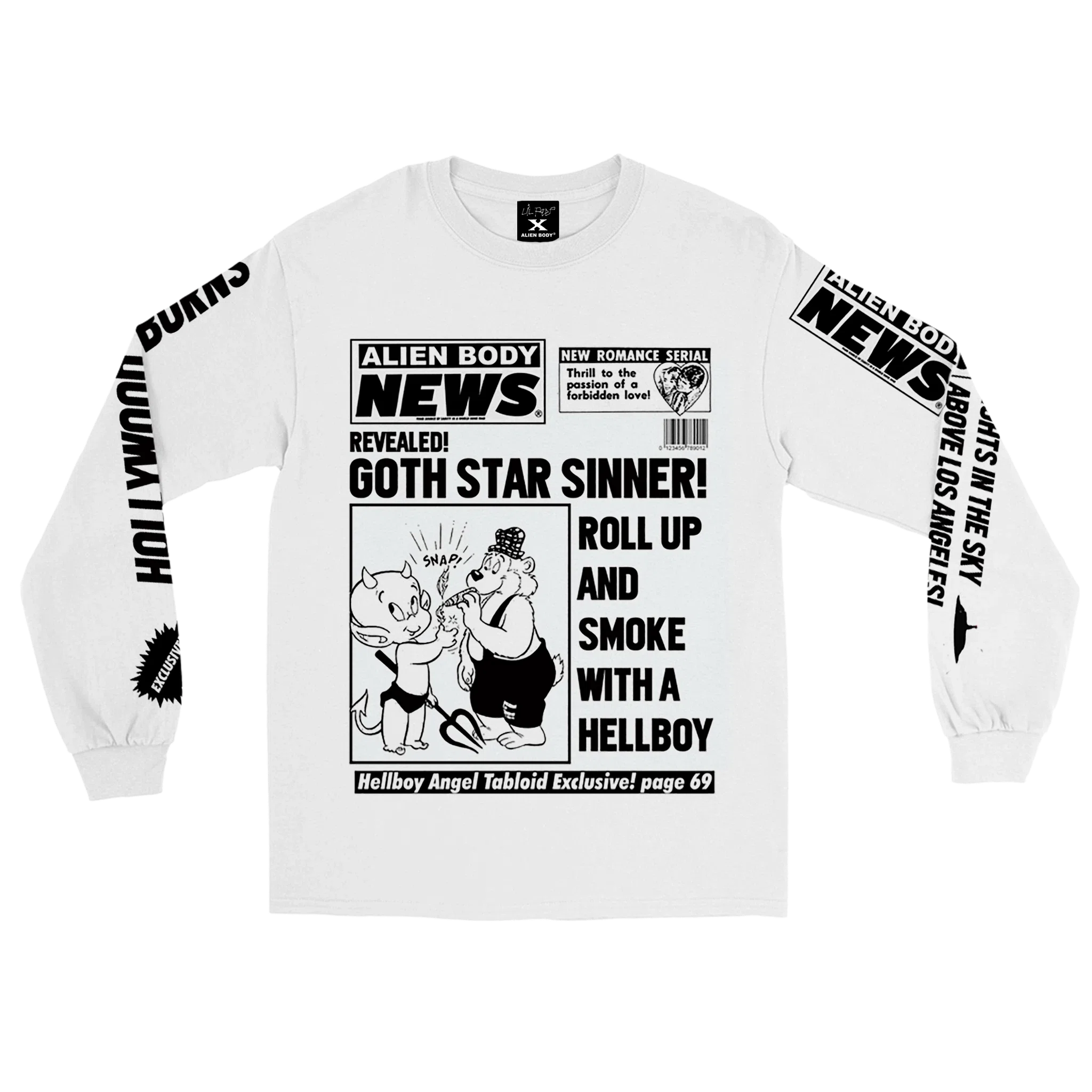 Lil Peep x Alien Body Alien Body News Longsleeve primary image
