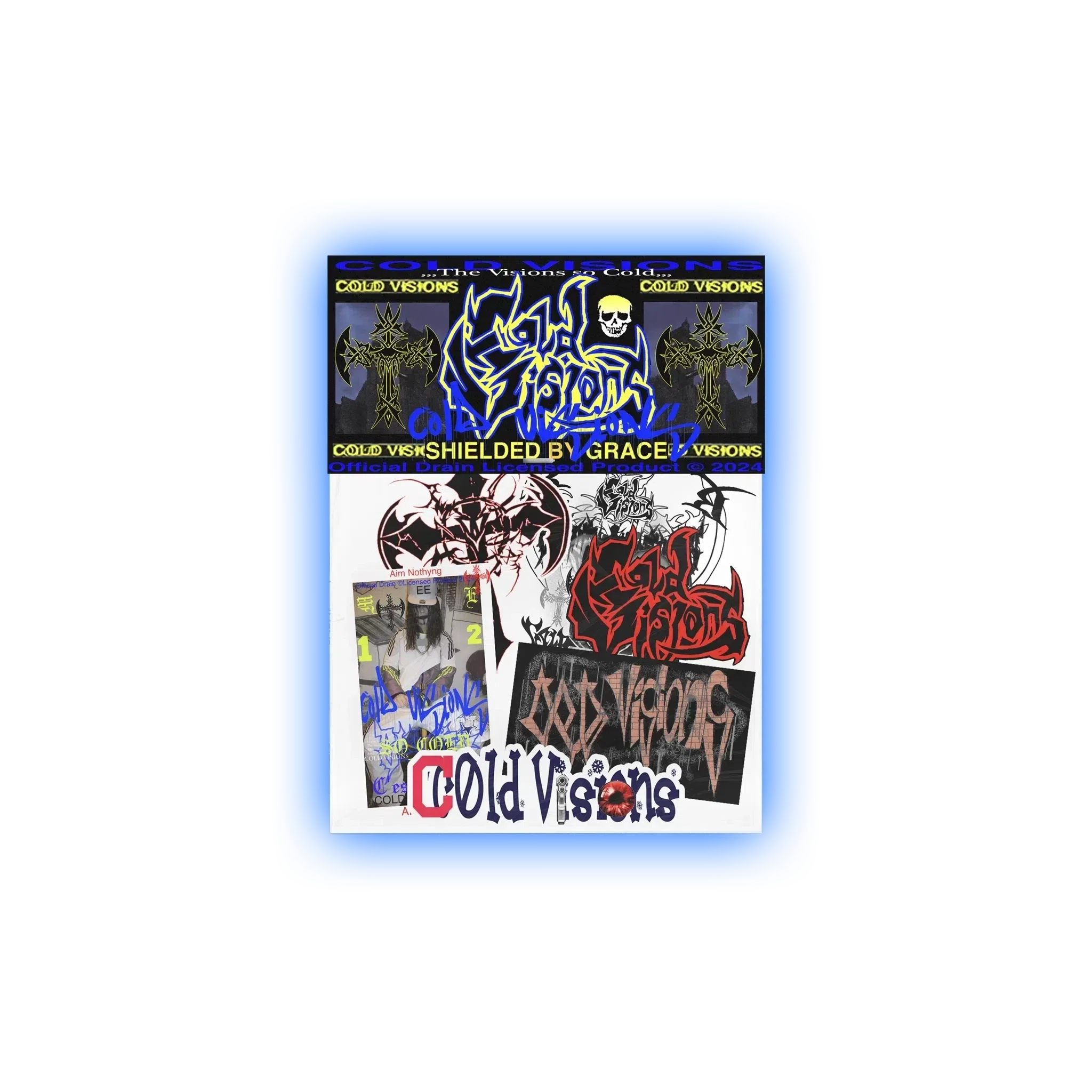 Bladee COLD VISIONS Sticker Pack