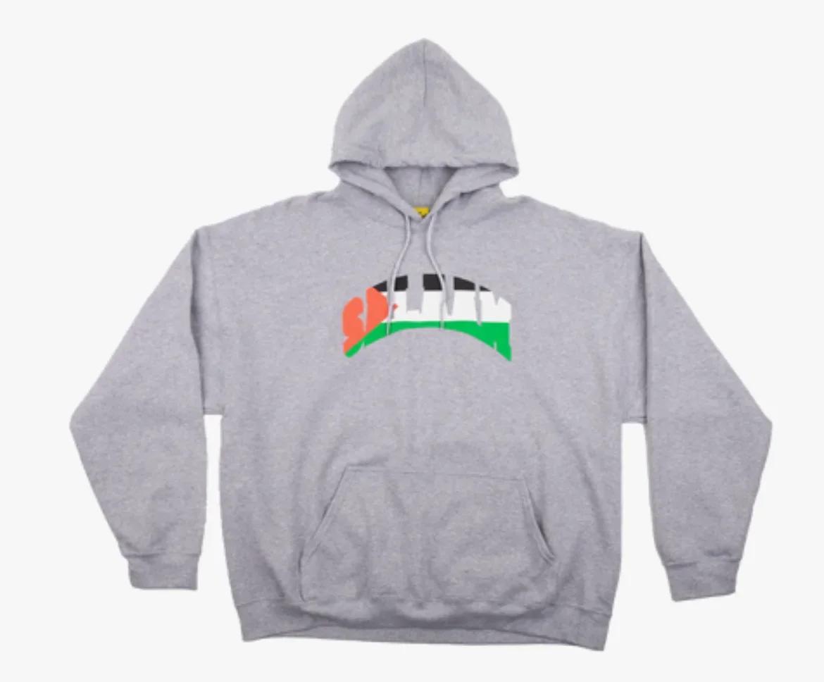 SALEM Collegiate Hoodie (Grey / Palestine / Salaam)