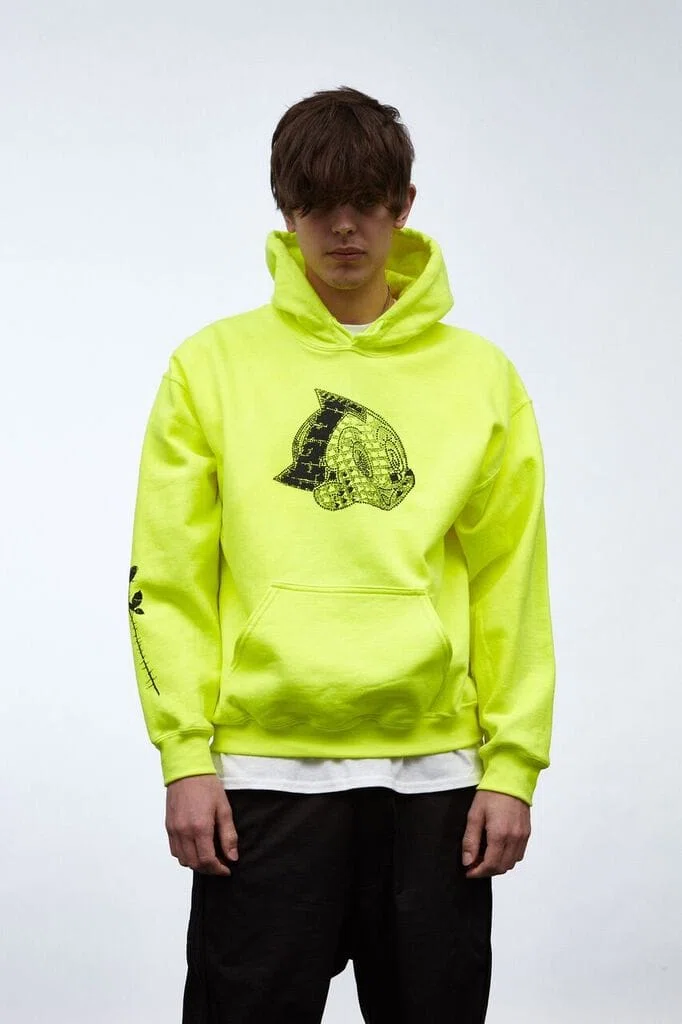 Sad Boys SBE HOODIE 001 (NEON GREEN) primary image