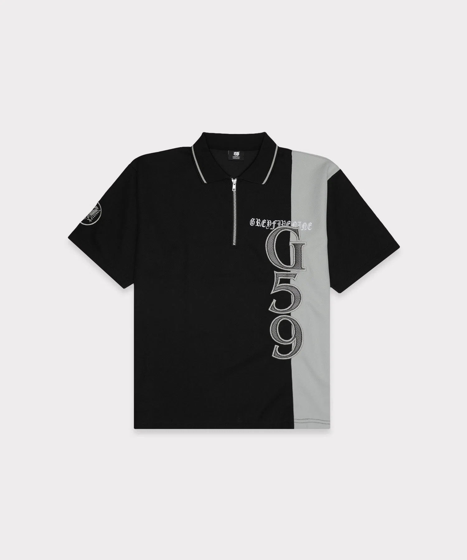 G59 Records 59 Zip Polo (Black / Grey) primary image