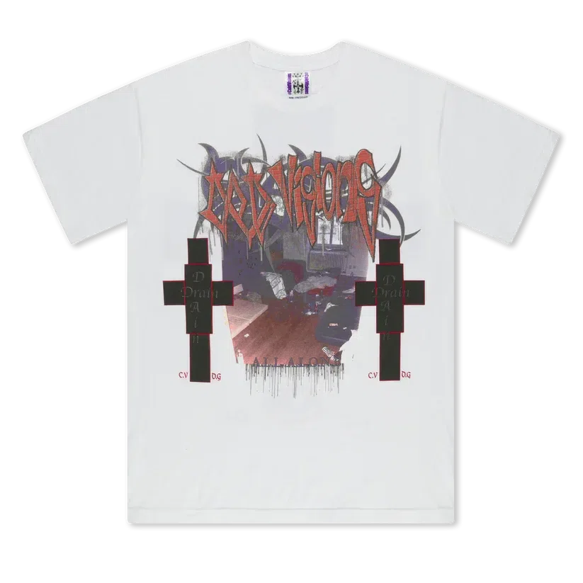 Bladee COLD VISIONS 32 White Tee primary image