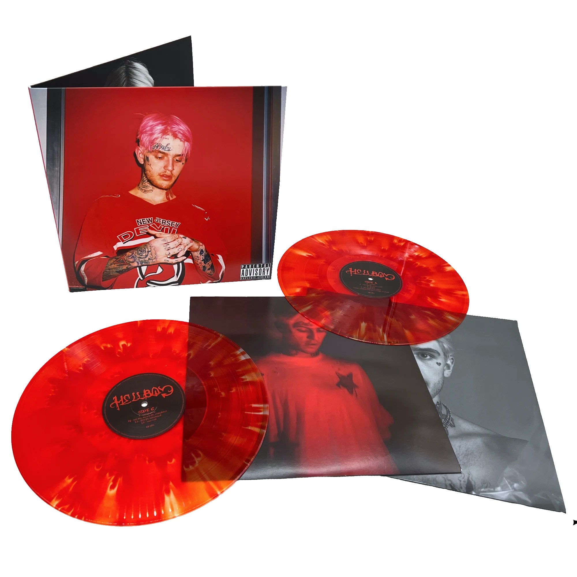 Lil Peep HELLBOY 2LP Red Flames Vinyl primary image