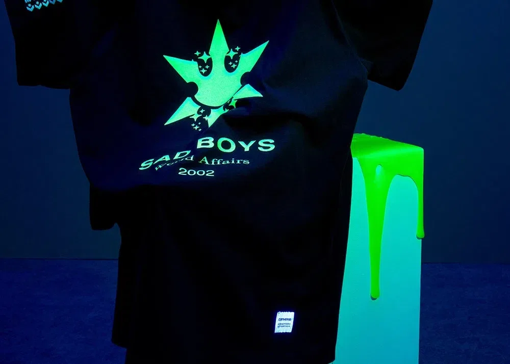 Sad Boys Converse Toxic T-Shirt (Black) primary image
