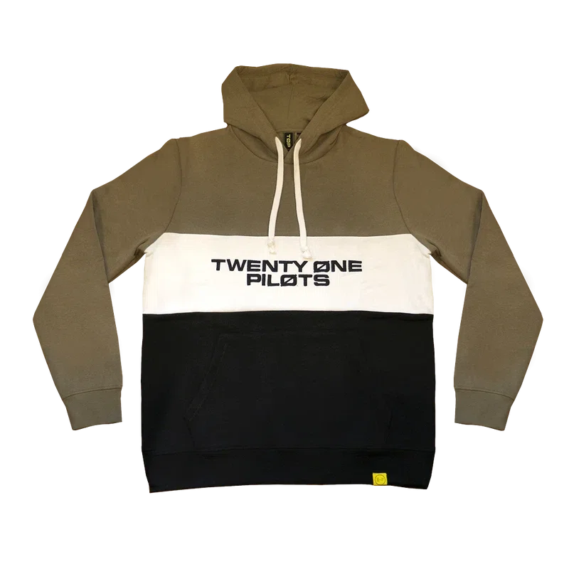 Twenty One Pilots Color Block Hoodie (Green)