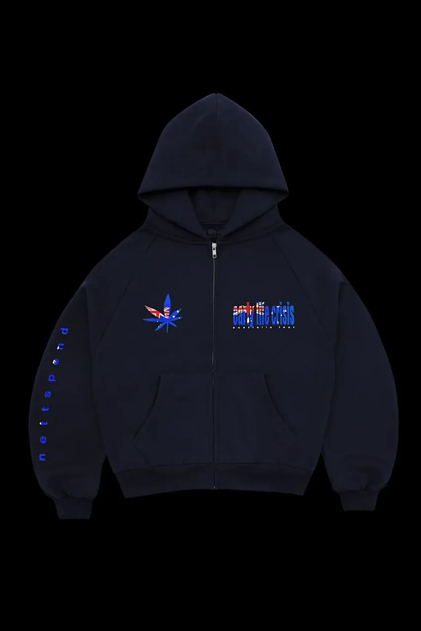 Nettspend Tour Zip-up Hoodie (Navy) primary image