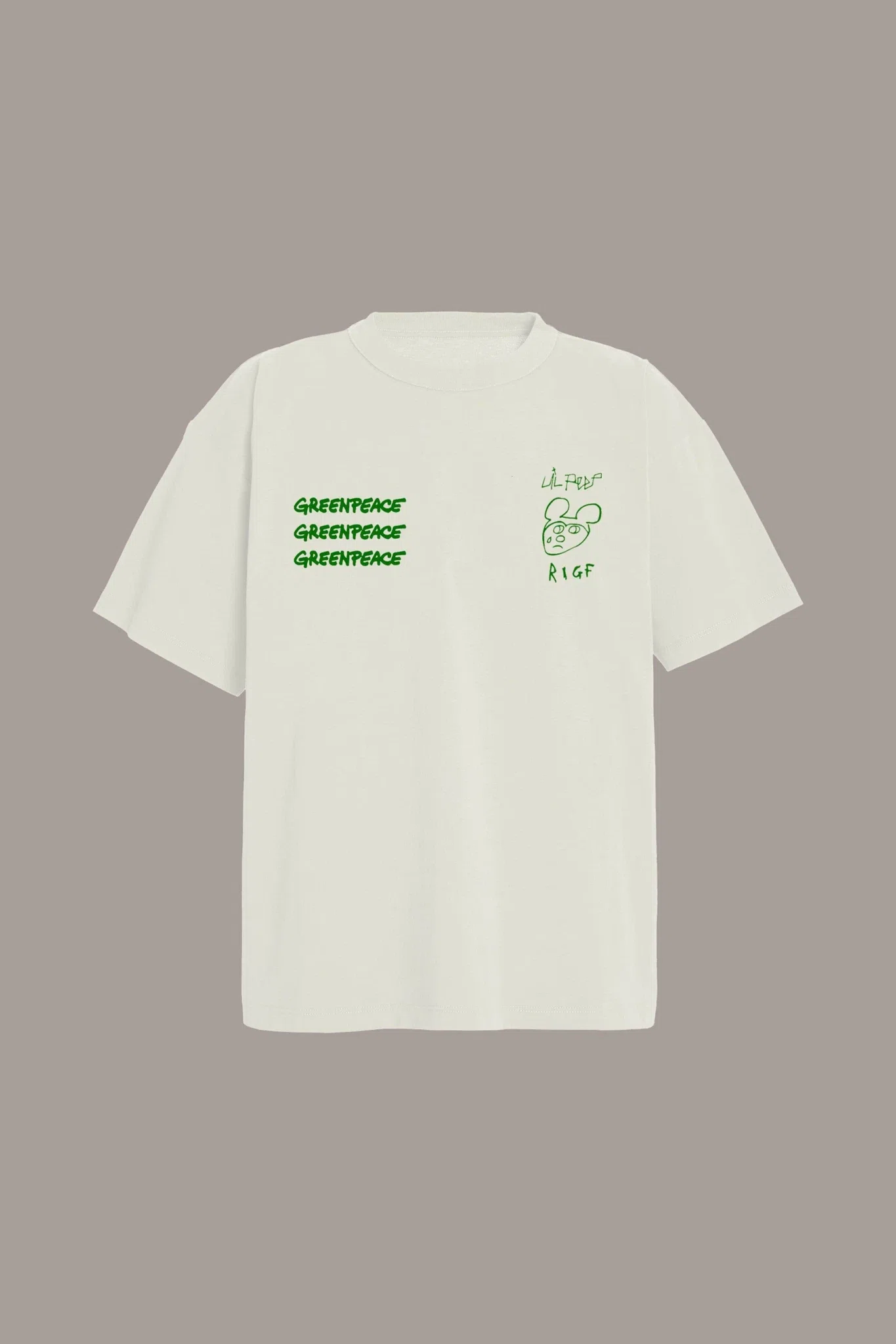 Lil Peep Heavy Brightside Tee (Off-White) primary image