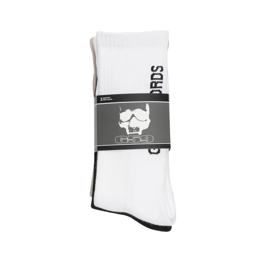 G59 Records G59 3-Pack Spell Out Socks