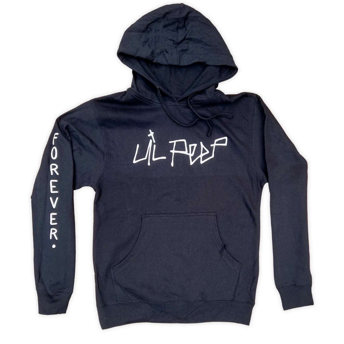 Lil Peep Logo Hoodie - Black (Puff Print) primary image