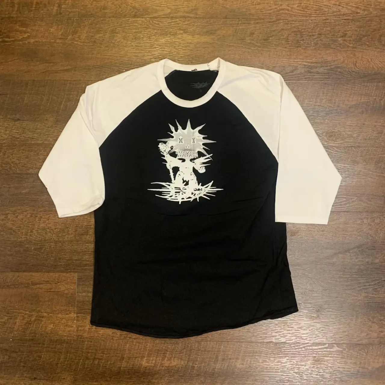 Drain Gang Tour Raglan (Black / White) primary image
