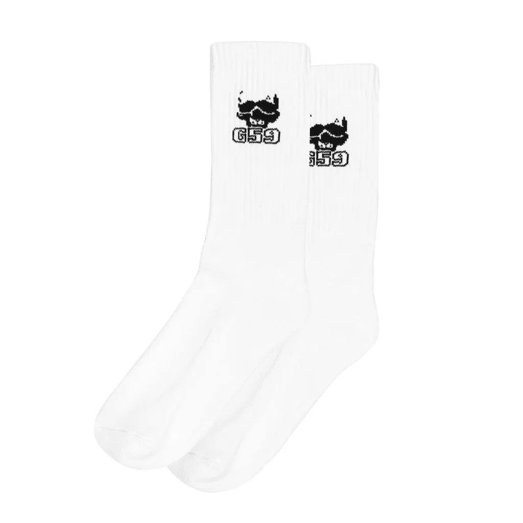G59 Records G59 Logo Crew Socks (White)