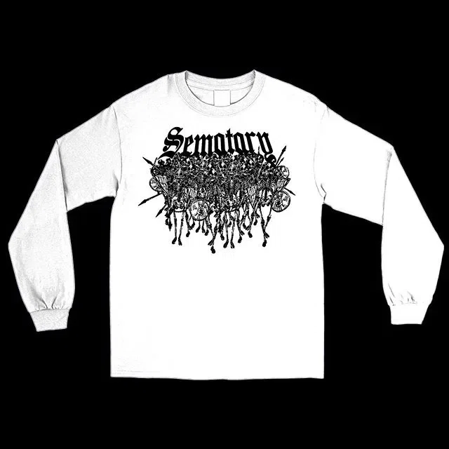 Sematary Skellingtons Long Sleeve (White / Black)