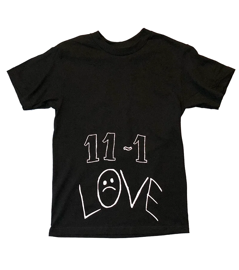 Lil Peep 11-1 Reflective Ink Black Short Sleeve primary image