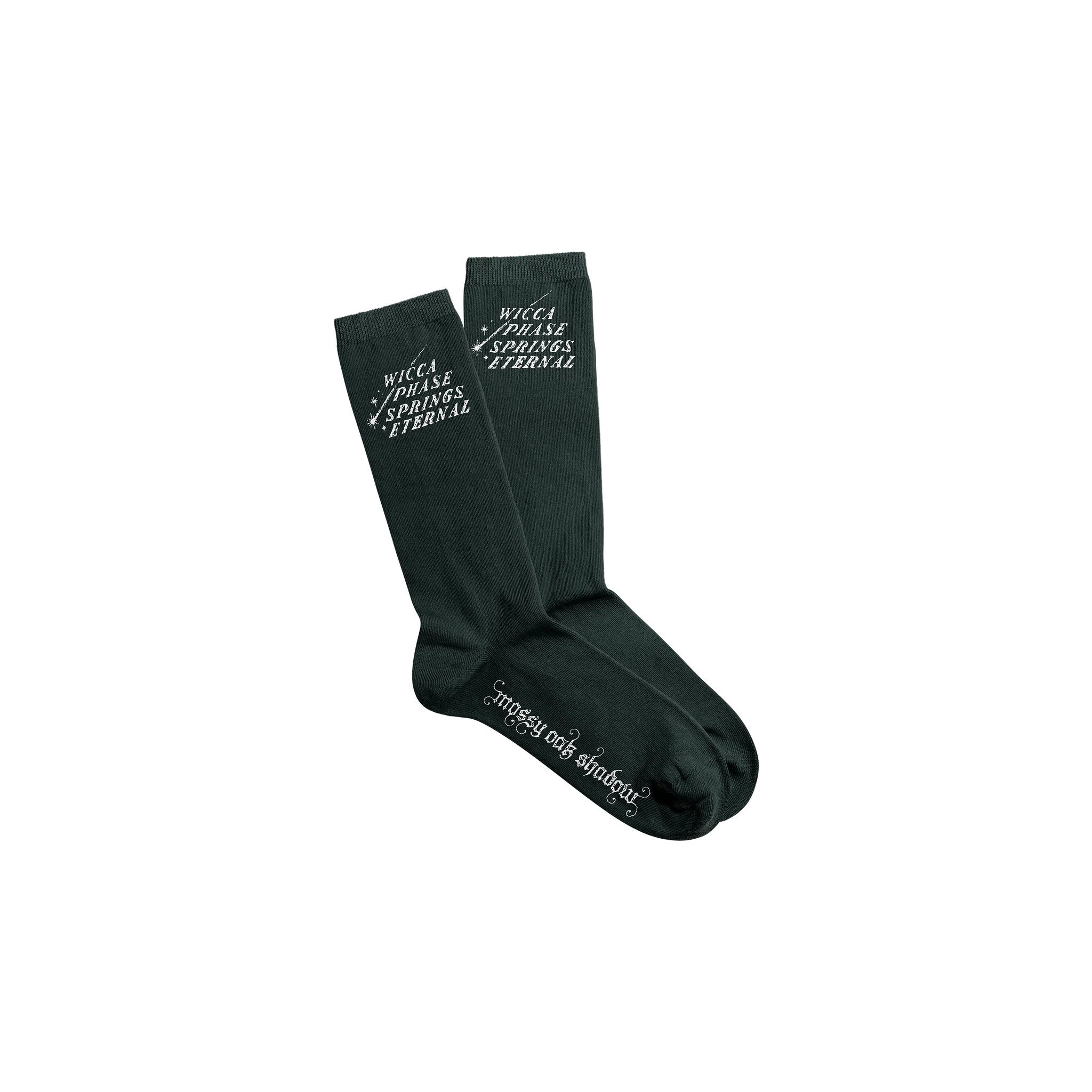 Wicca Phase Springs Eternal Shooting Star Logo Socks (Forest)