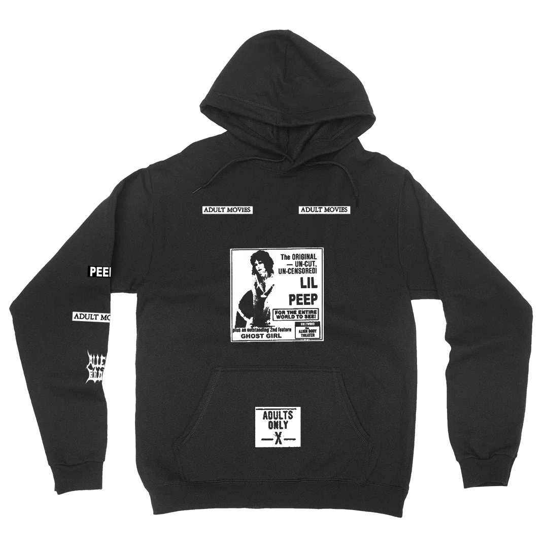 Lil Peep Adult Movies Hoodie (Black) primary image