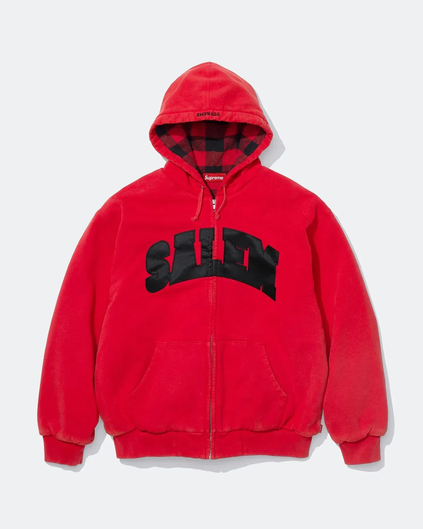 Supreme/SALEM Zip Up Hooded Sweatshirt (Red) primary image